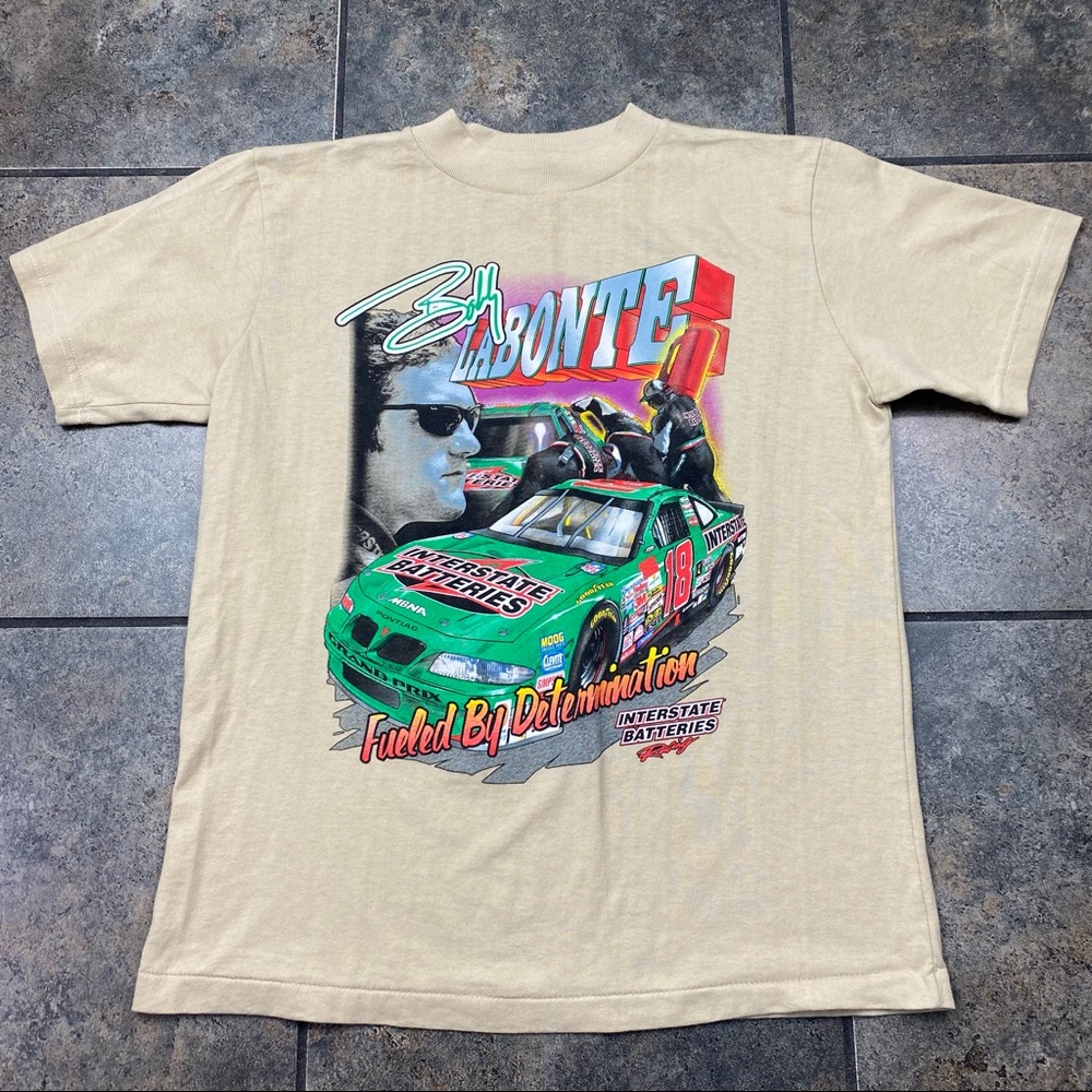 Boy’s/Kid’s VTG 90’s NASCAR Bobby Labonte Short Sleeve T-Shirt Size 16/18